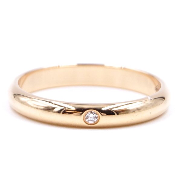 Pink Gold 18k 750 1895 1p Diamond 4.5 - 4.75 Ring - Picture 2 of 8